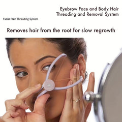 Facial Hair Epilator with 10 Lines for Women - Threading Hair Removal