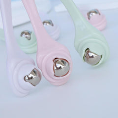 Eye Massage Roller Stainless Steel Ball Manual Eye Massager For Dark Circle