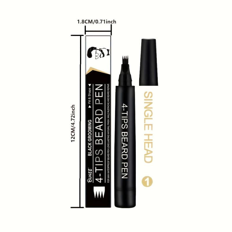 Men's Beard Filling Pen Natural Finish Kit