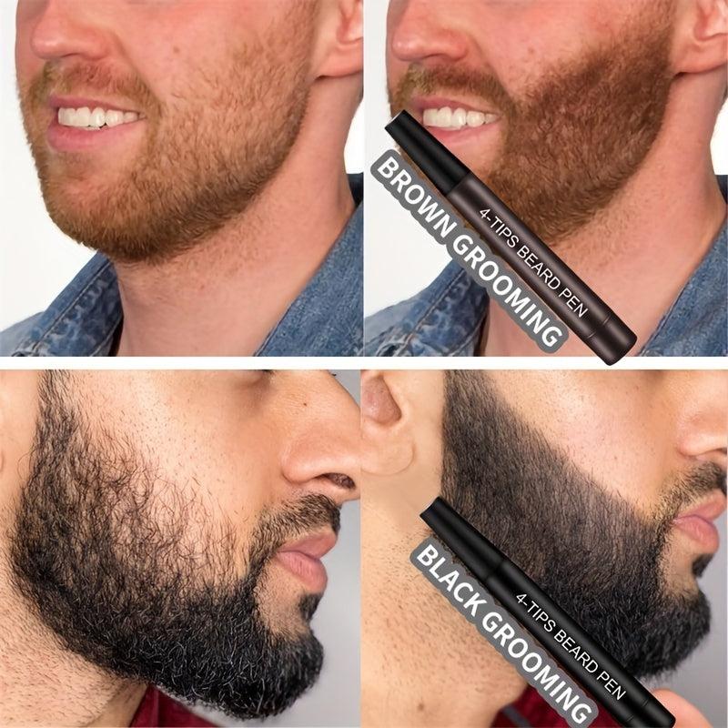 Men's Beard Filling Pen Natural Finish Kit