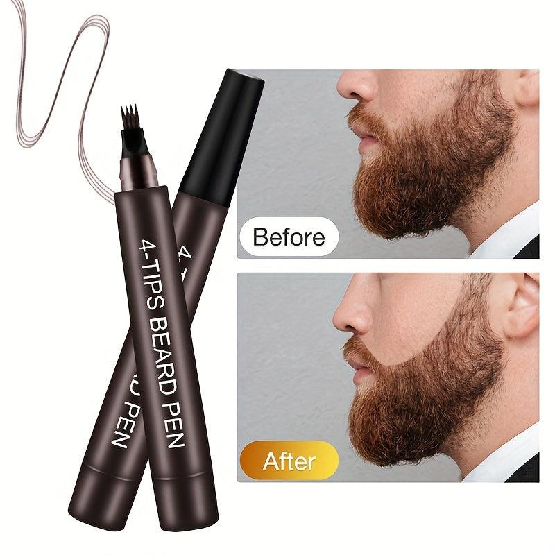 Men's Beard Filling Pen Natural Finish Kit