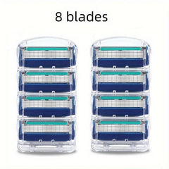 5-Layer Stainless Steel Manual Shaving Razor with Blades