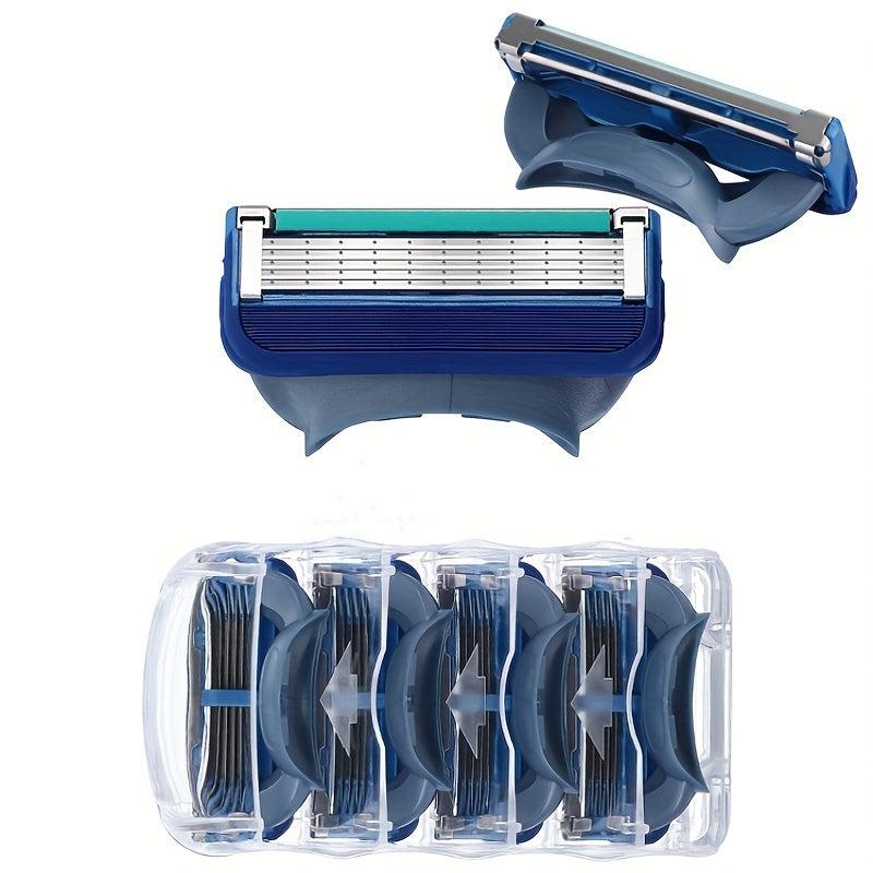 5-Layer Stainless Steel Manual Shaving Razor with Blades