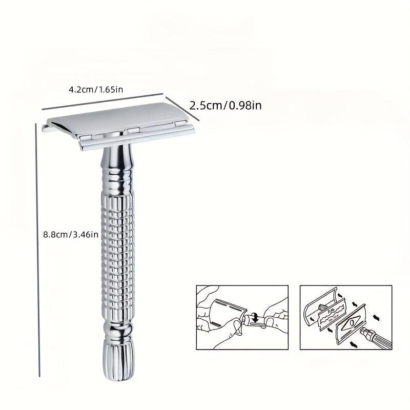 Double Edge Safety Razor with Storage Box for Men and Women