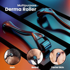 Microneedle Roller For Beard Hair Skin Face 540 Titanium 0.5mm