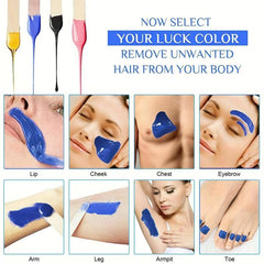 Painless Wax Beads Hair Removal 100g Hard Wax Beans Women Men At Home Kit