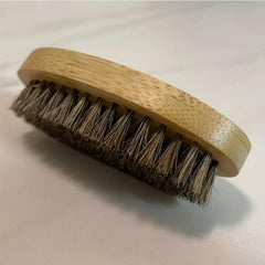 Men's Dual Strength Hair & Beard Brush Natural Boar Bristles & Wood