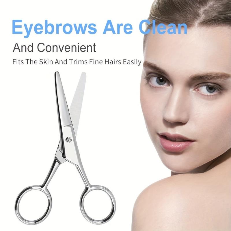 Stainless Steel Beard Scissors Round Tip Hair Scissors