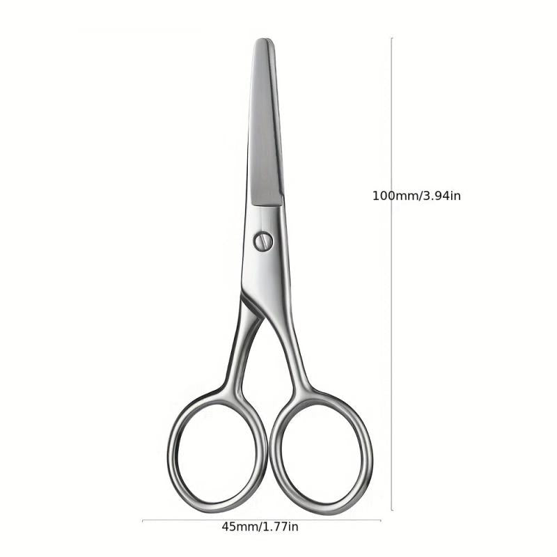 Stainless Steel Beard Scissors Round Tip Hair Scissors