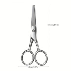 Stainless Steel Beard Scissors Round Tip Hair Scissors