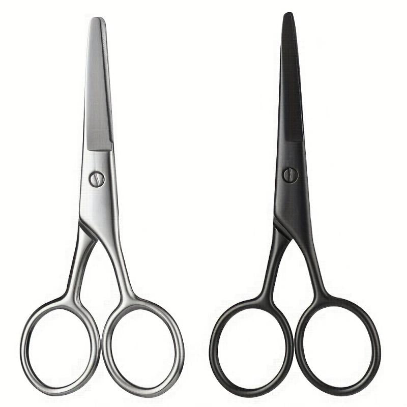 Stainless Steel Beard Scissors Round Tip Hair Scissors
