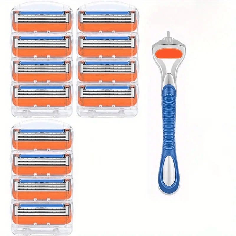 Classic 5 Layer Razor Set with 12 24 Refills Stainless Steel Blades