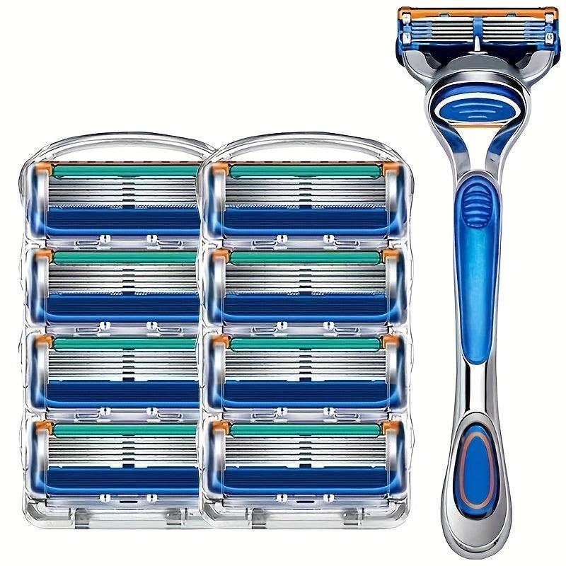 Classic 5 Layer Razor Set with 12 24 Refills Stainless Steel Blades