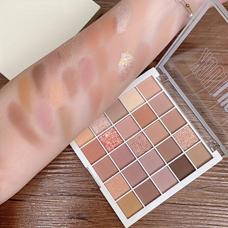25 Colors Lucky Eyeshadow Palette Matte Pearly Shimmer Sparkle Finish