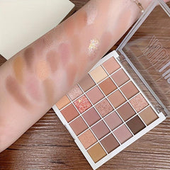 25 Colors Lucky Eyeshadow Palette Matte Pearly Shimmer Sparkle Finish