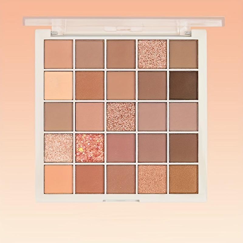 25 Colors Lucky Eyeshadow Palette Matte Pearly Shimmer Sparkle Finish