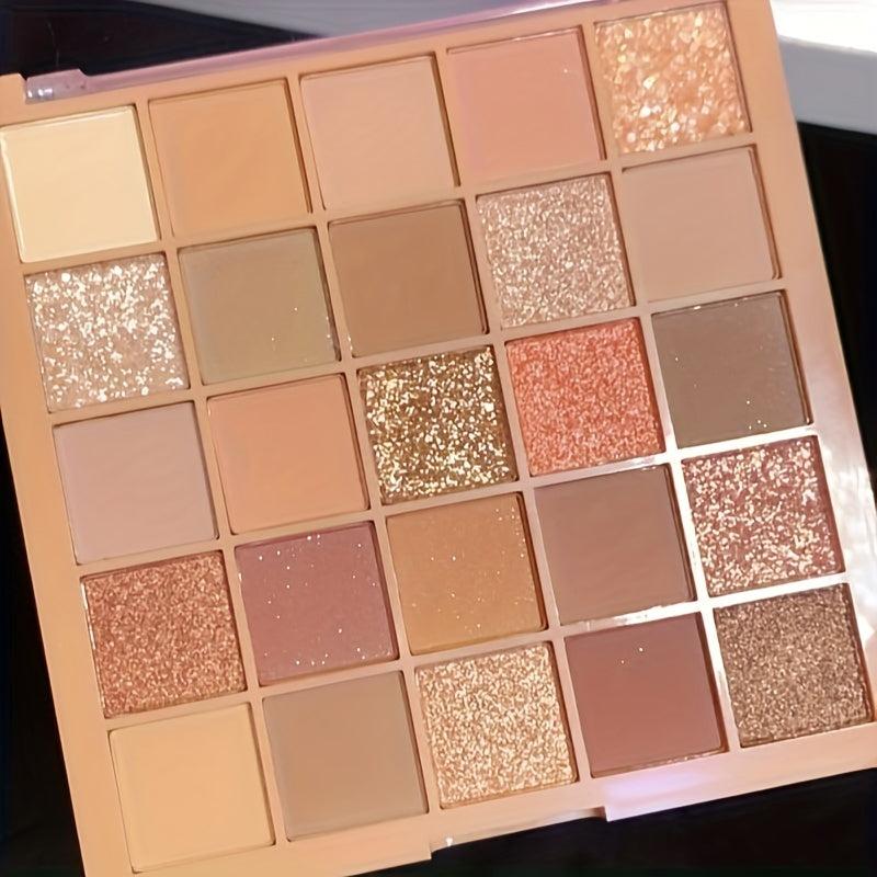 25 Colors Lucky Eyeshadow Palette Matte Pearly Shimmer Sparkle Finish