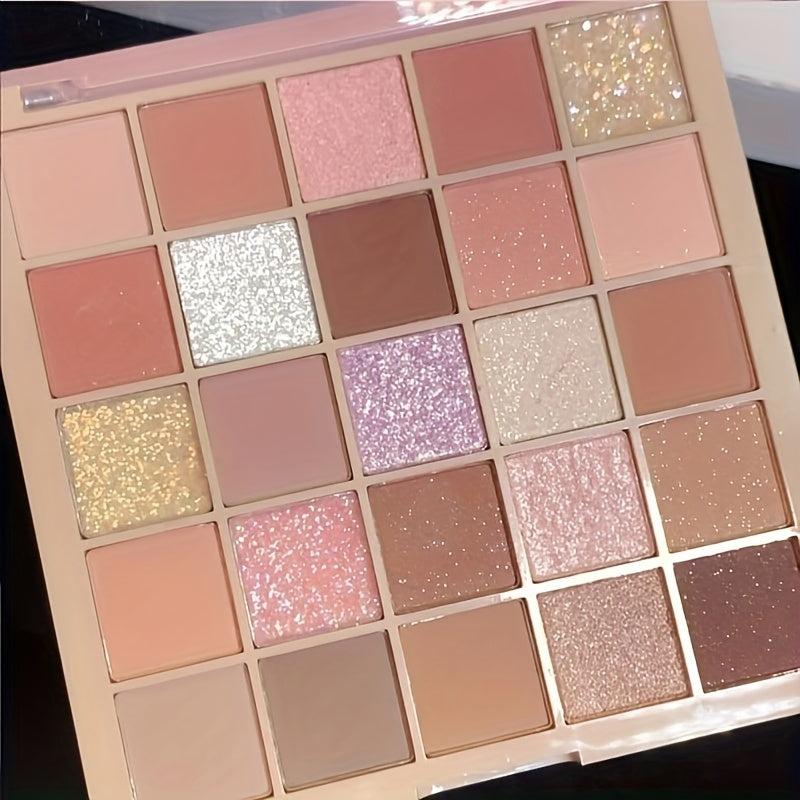 25 Colors Lucky Eyeshadow Palette Matte Pearly Shimmer Sparkle Finish