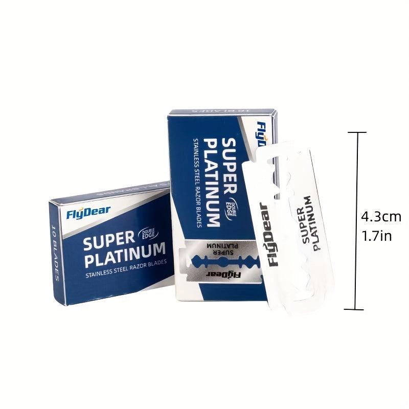 10 Pcs Men's Double-Sided Safety Razor Blades