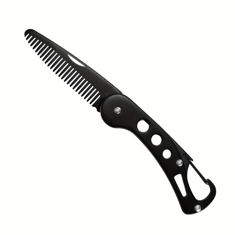 Folding Stainless Steel Beard Comb for Men