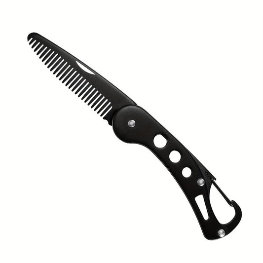 Folding Stainless Steel Beard Comb for Men