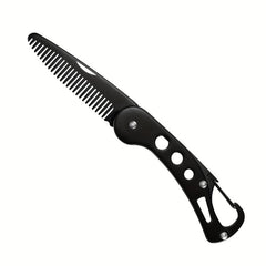 Folding Stainless Steel Beard Comb for Men
