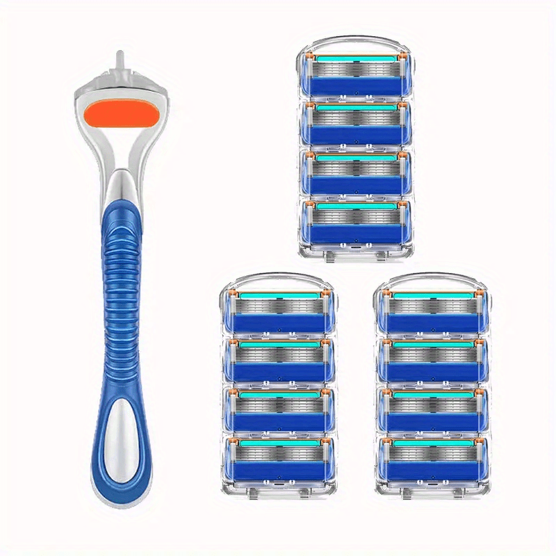 Sharp 5-Layer Razor Blades 24 Pcs Replacement Blades Wet Shaving Safety Razor