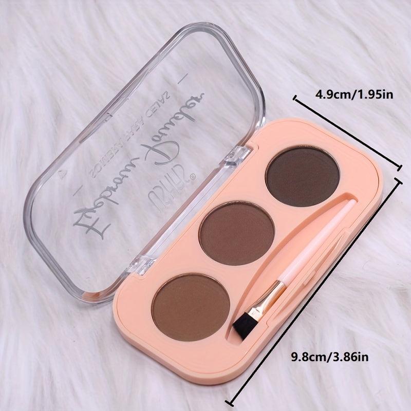 3 Colors Eyebrow Powder Palette Mini Portable Eyebrow Powder Cosmetics
