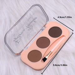 3 Colors Eyebrow Powder Palette Mini Portable Eyebrow Powder Cosmetics