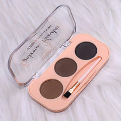 3 Colors Eyebrow Powder Palette Mini Portable Eyebrow Powder Cosmetics