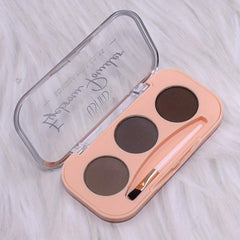 3 Colors Eyebrow Powder Palette Mini Portable Eyebrow Powder Cosmetics