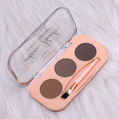 3 Colors Eyebrow Powder Palette Mini Portable Eyebrow Powder Cosmetics