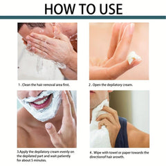 60ml Men Hair Removal Cream - Painless Hair Remover For Men