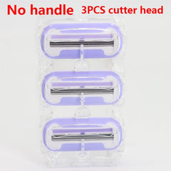 3 Layer Safety Razor for Women - T Shaped Replaceable Head