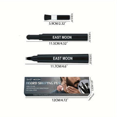 Beard Pencil Kit with Brush for Men - Enhance Mustache Coverage