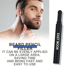 Beard Pencil Kit with Brush for Men - Enhance Mustache Coverage