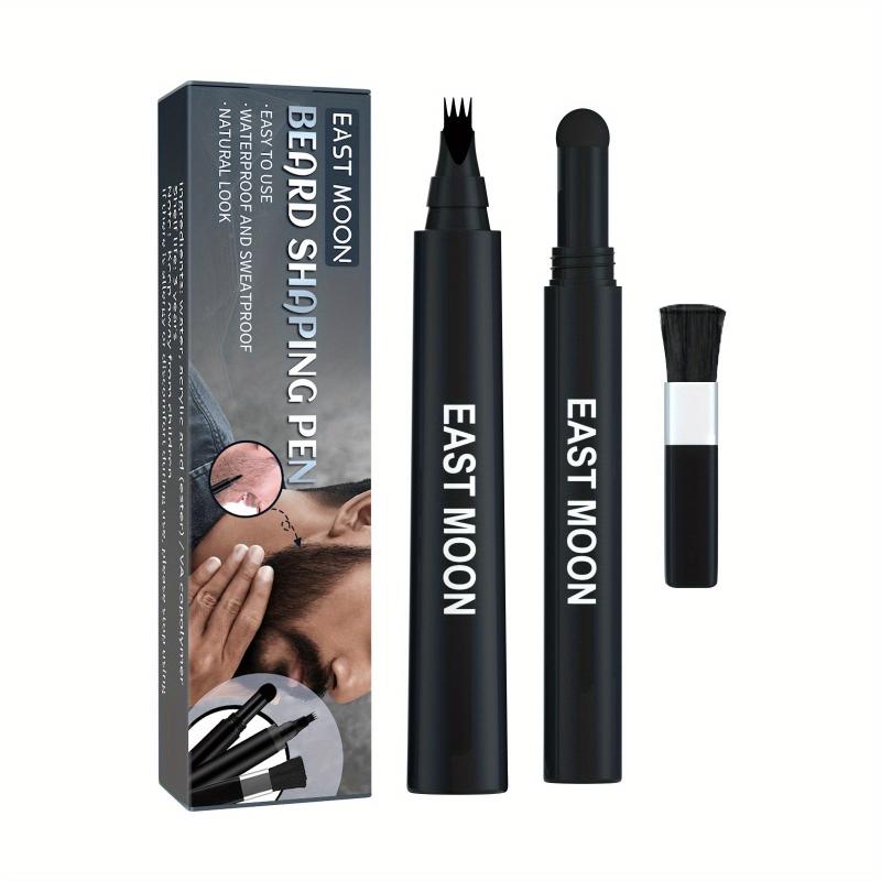 Beard Pencil Kit with Brush for Men - Enhance Mustache Coverage