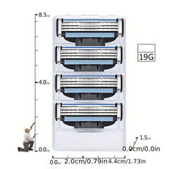 Classic 3 Layer Manual Razor Set with 8 Refills