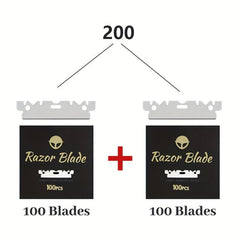 100 Pcs Half Razor Blades For Barber Razors Stainless Straight Edge Blades