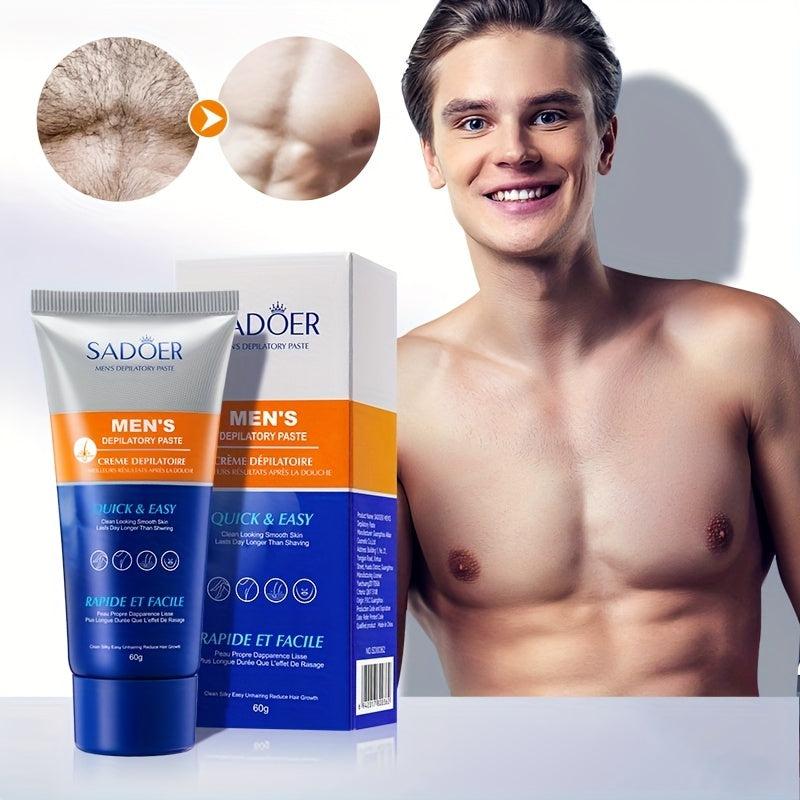 60g Men's Hair Removal Cream Clean Body Facial Beard Armpit Leg Chest