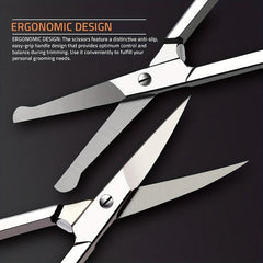 Men's Stainless Steel Facial Hair Scissors