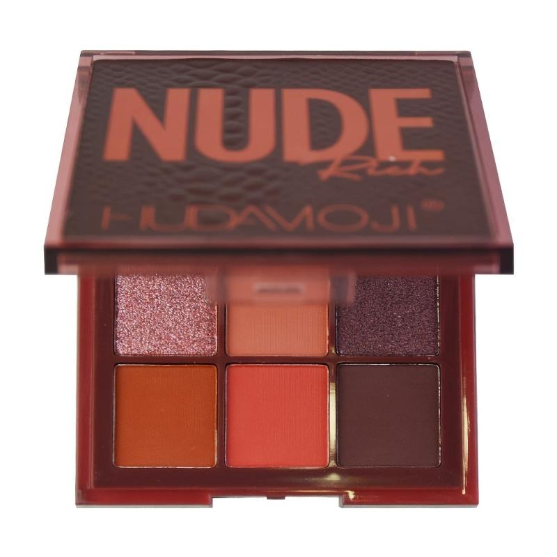9-Color Eyeshadow Palette Brown Red Tone Matte Pearly Finish