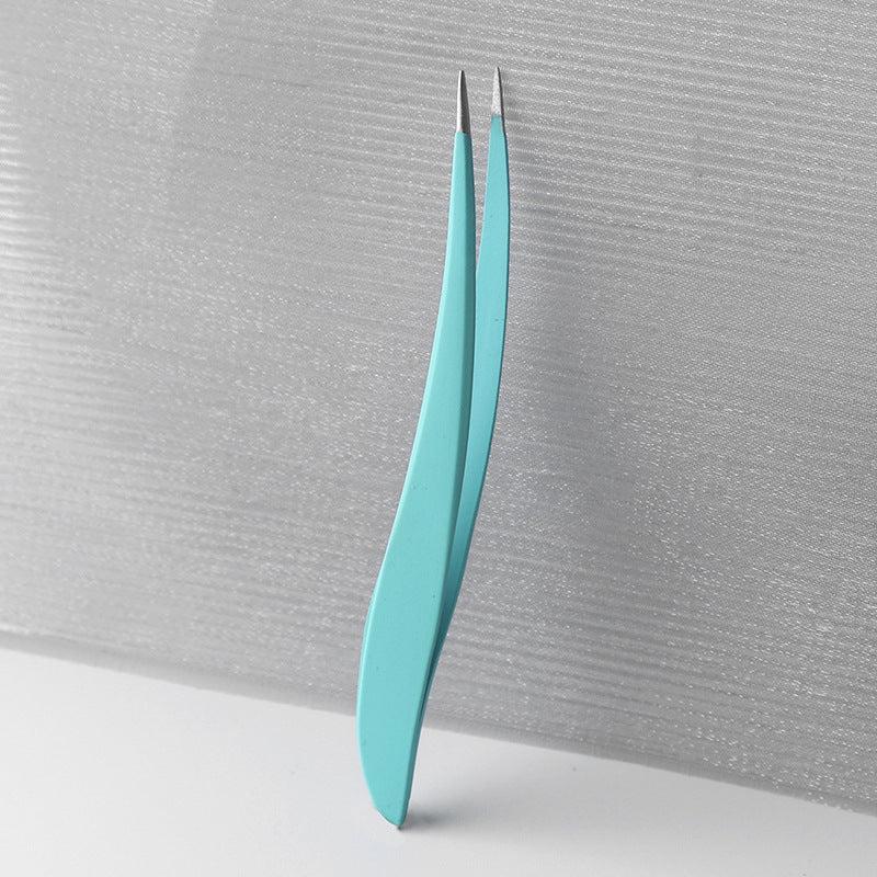 4 Pcs Colorful Stainless Steel Tweezers Set Eyebrow Face Nose Hair Remover