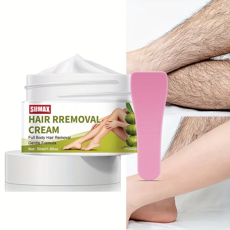Natural Hair Removal Cream with Scraper 50ml