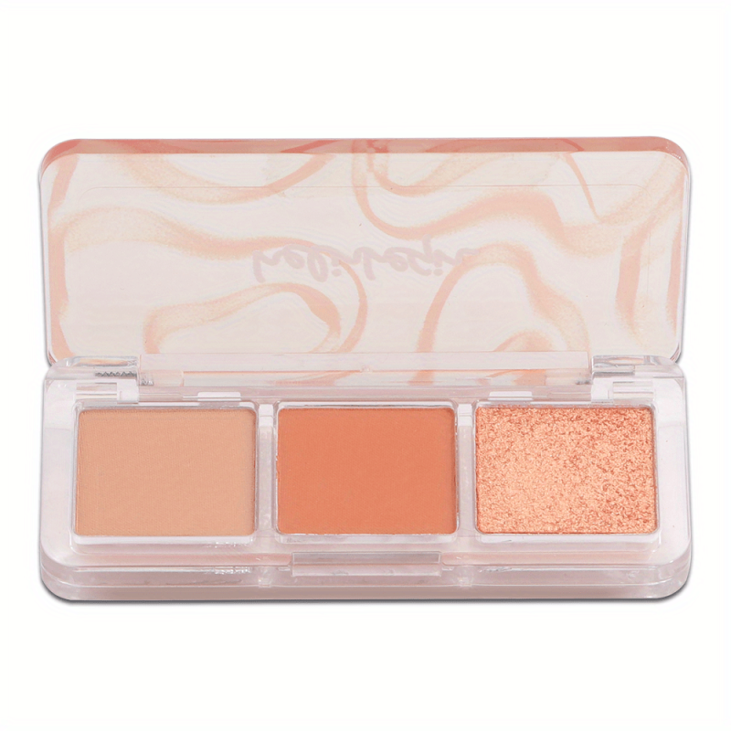 3 Colors Eyeshadow Palette Glitter Matte Soft Smooth Makeup