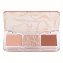 3 Colors Eyeshadow Palette Glitter Matte Soft Smooth Makeup