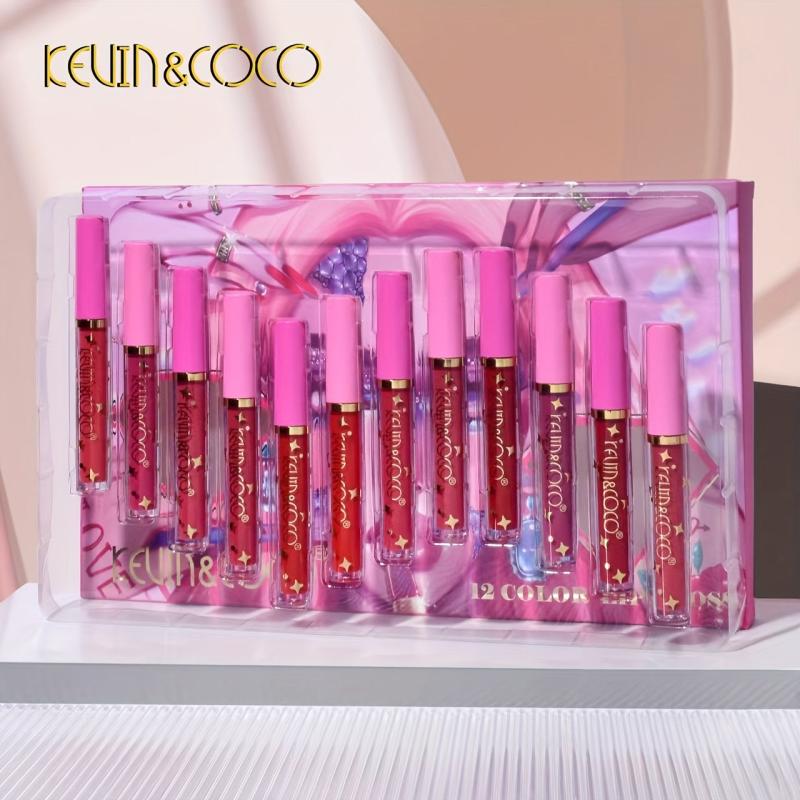 KEVIN&COCO 12 Pcs Lip Gloss Dream Makeup Beauty Urban Style