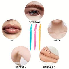 12 Pcs Eyebrow Razor Exfoliating Dermaplaning Tool Razors For Women