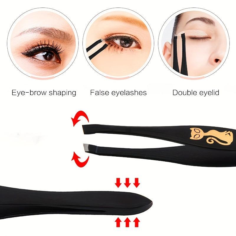Cartoon Cat Tweezer Hair Removing Tool Eyebrow Fine Hair Removing Tweezers
