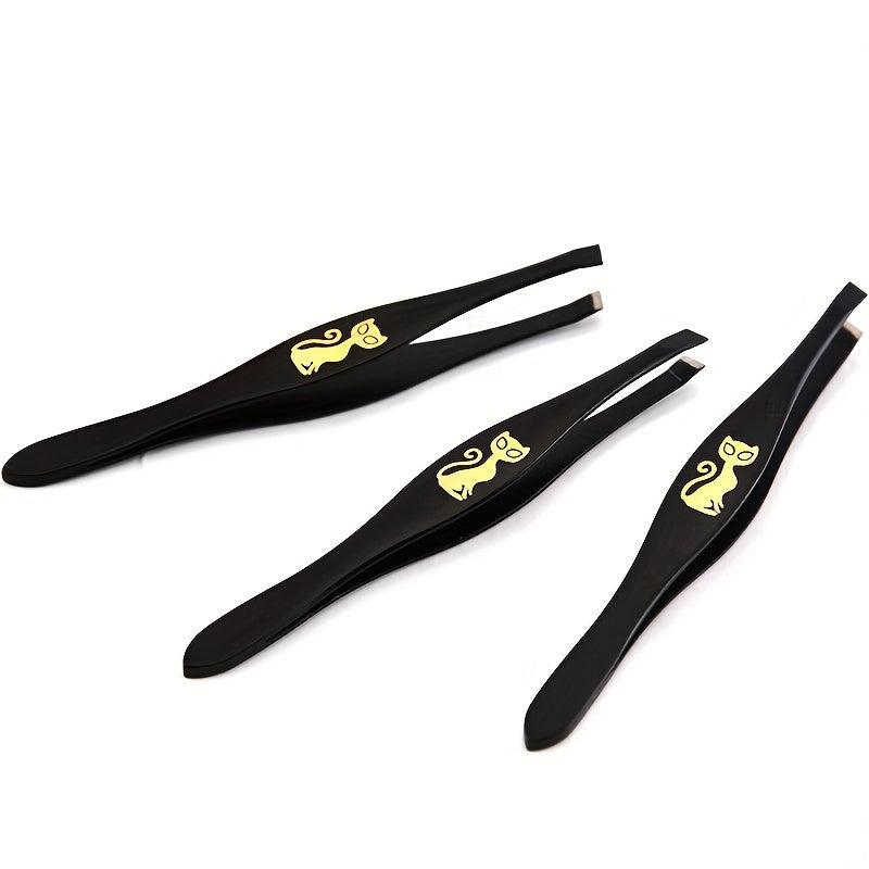 Cartoon Cat Tweezer Hair Removing Tool Eyebrow Fine Hair Removing Tweezers